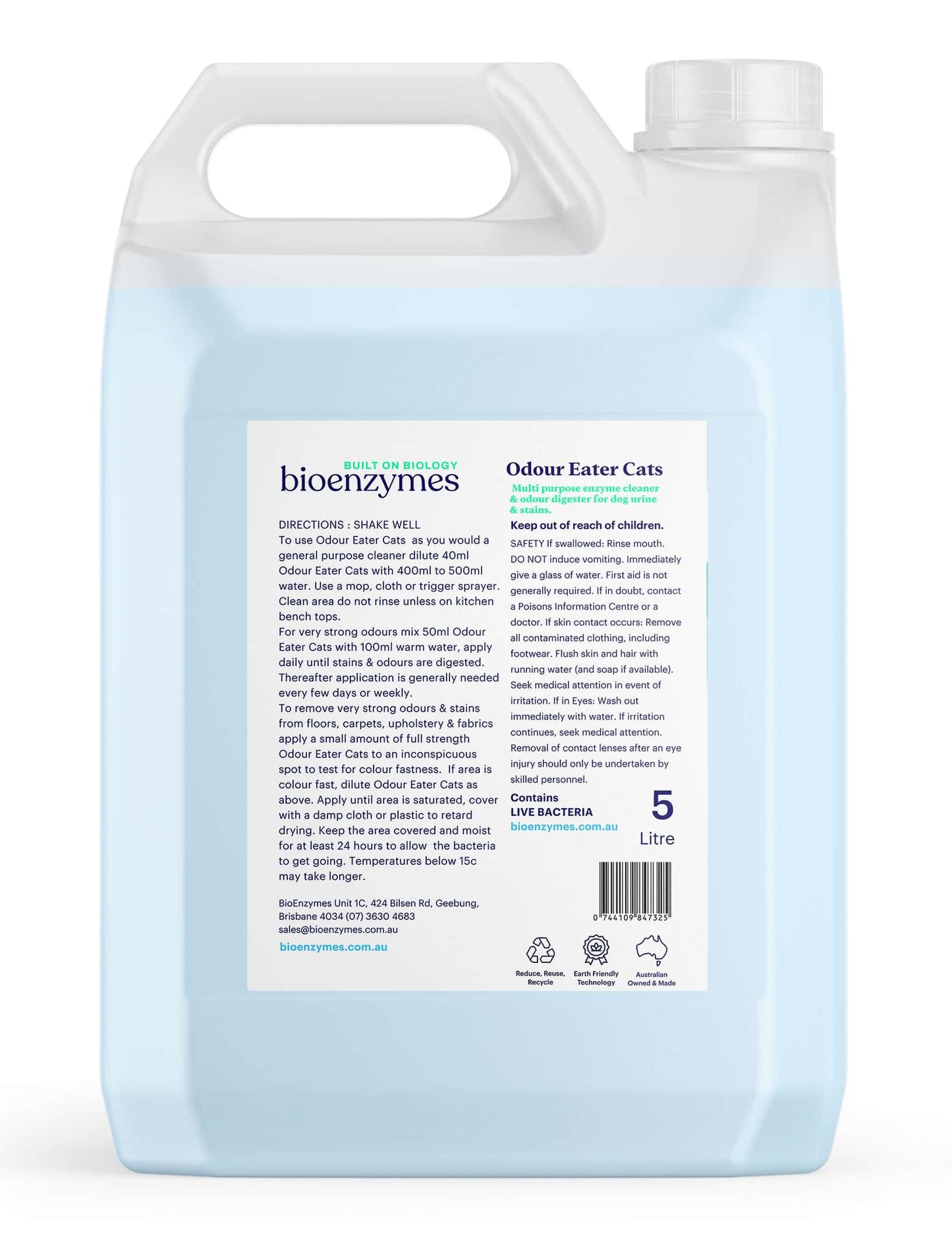 Bioenzymes Odour Eater Cats Stain & Odour Eliminator