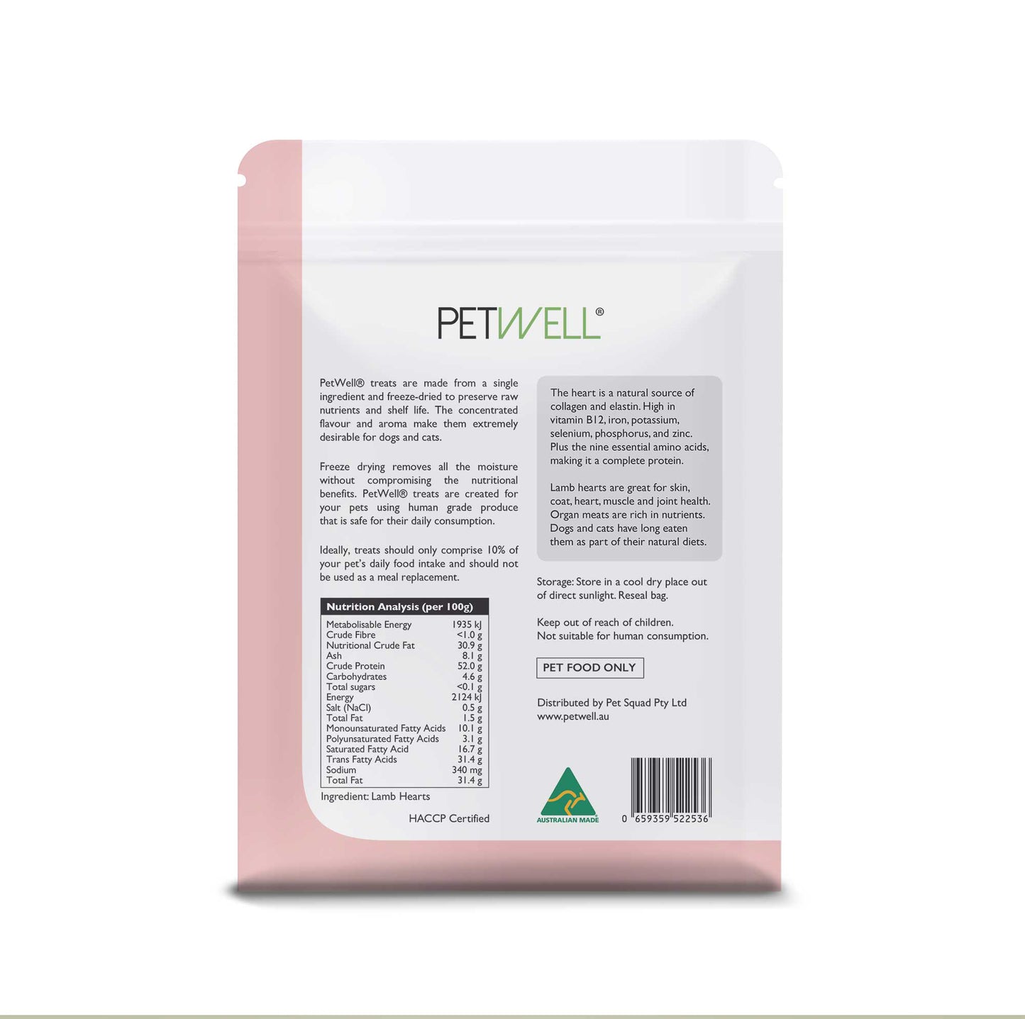 Freeze-Dried Lamb Hearts