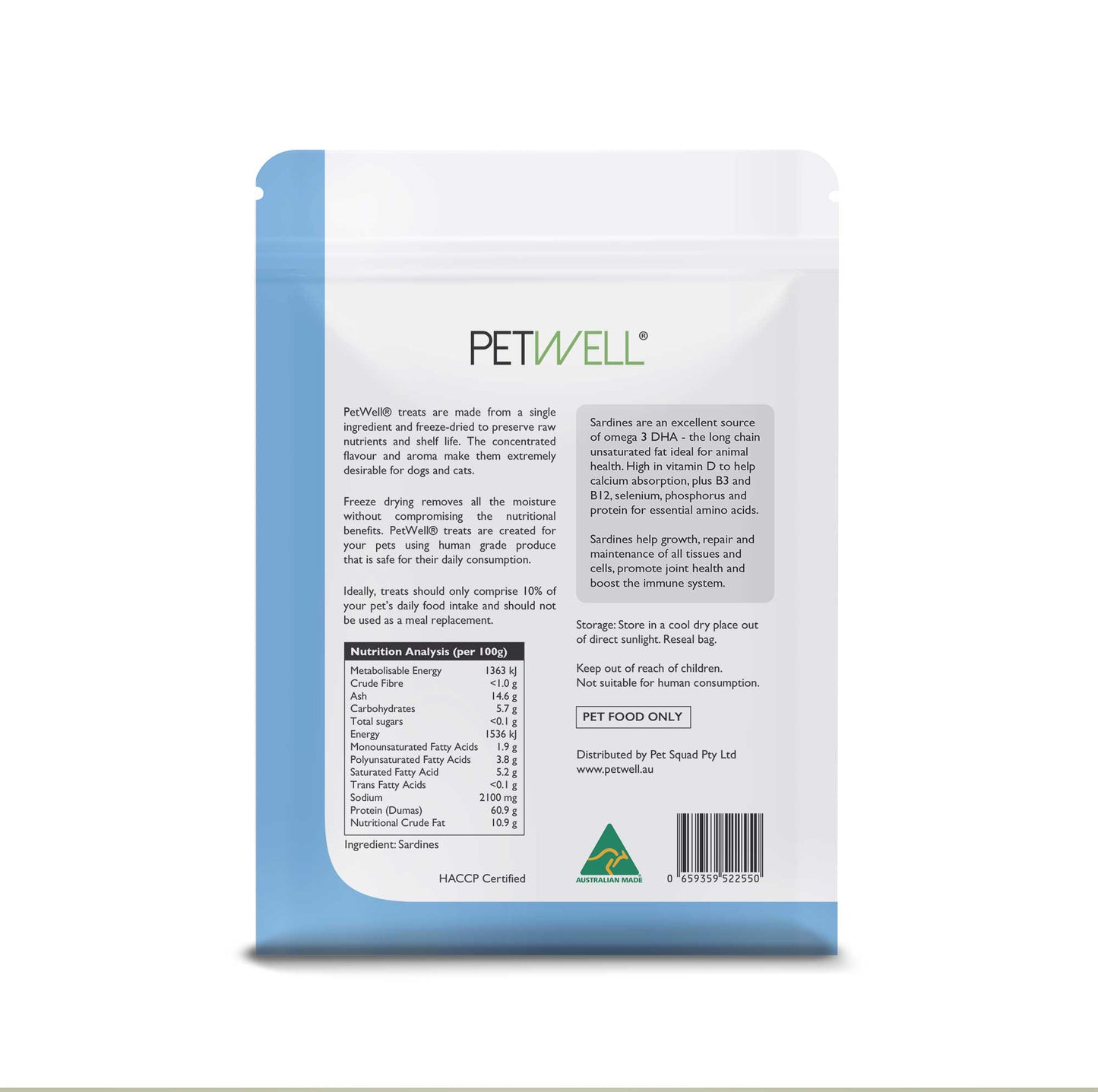 Freeze-Dried Whole Sardine TREATS