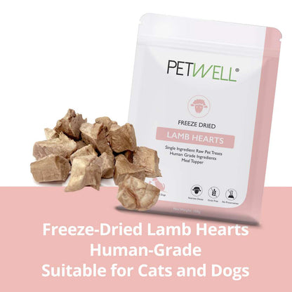 Freeze-Dried Lamb Hearts