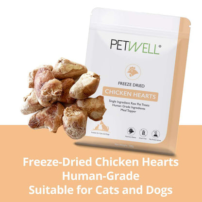 Freeze-Dried CHICKEN HEARTS Treats