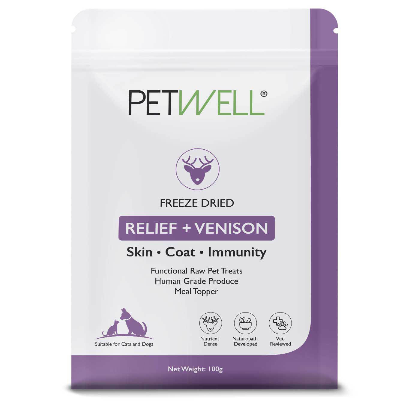 RELIEF + Venison RAW Freeze Dried TREATS