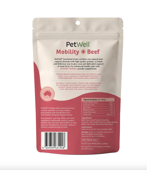 MOBILITY + Beef Freeze-Dried Functional TREATS