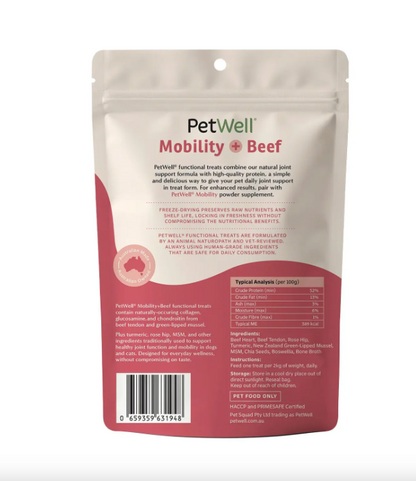 MOBILITY + Beef Freeze-Dried Functional TREATS