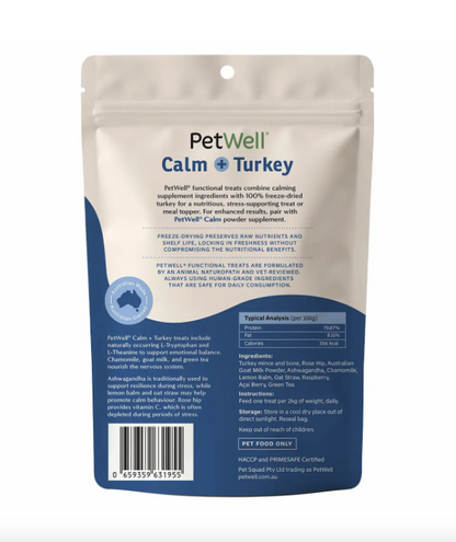 CALM + Turkey Raw Freeze Dried Functional TREAT